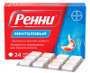 Ренни тбл жев 680мг+80мг ментол №24